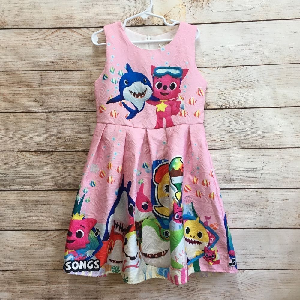 LING OI SHI LU BABY SHARK DRESS‎ IN PINK